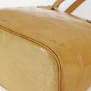 LOUIS VUITTON Monogram Vernis Houston Hand Bag Jaune M91121 LV Auth ka2560-9