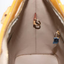 LOUIS VUITTON Monogram Vernis Houston Hand Bag Jaune M91121 LV Auth ka2560-19