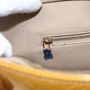 LOUIS VUITTON Monogram Vernis Houston Hand Bag Jaune M91121 LV Auth ka2560-20