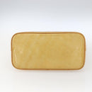 LOUIS VUITTON Monogram Vernis Houston Hand Bag Jaune M91121 LV Auth ka2560-5