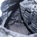 PRADA Backpack Nylon Leather Black Silver Auth ka2564-25