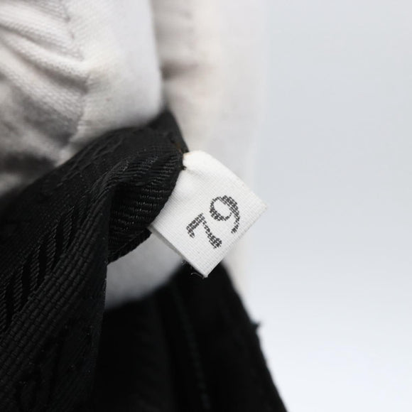 PRADA Backpack Nylon Leather Black Silver Auth ka2564