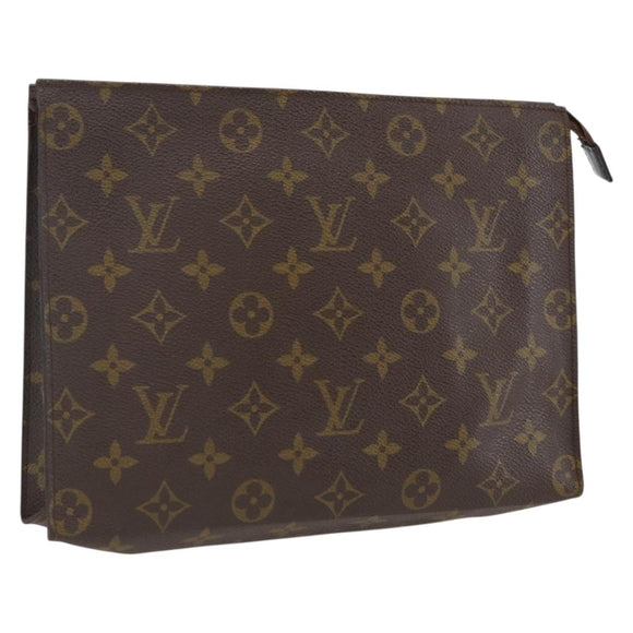 LOUIS VUITTON Monogram Poche Toilette 26 Pouch M47542 LV Auth ka2565