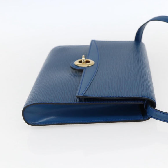 LOUIS VUITTON Epi Pochette Arche Shoulder Bag Blue M52575 LV Auth ka2567