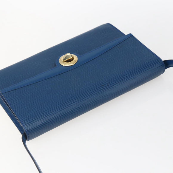 LOUIS VUITTON Epi Pochette Arche Shoulder Bag Blue M52575 LV Auth ka2567