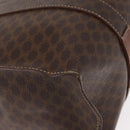 CELINE Macadam Canvas Shoulder Bag PVC Leather Brown Gold Auth ka257-16