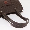 CELINE Macadam Canvas Shoulder Bag PVC Leather Brown Gold Auth ka257-8