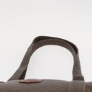 CELINE Macadam Canvas Shoulder Bag PVC Leather Brown Gold Auth ka257-14