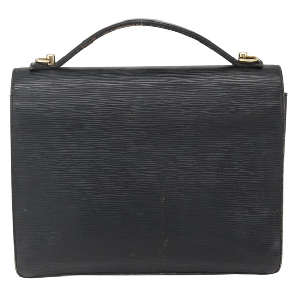 LOUIS VUITTON Epi Monceau 28 Hand Bag Black M52122 LV Auth ka2571