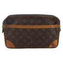 LOUIS VUITTON Monogram Compiegne 28 Clutch Bag M51845 LV Auth ka2573-13