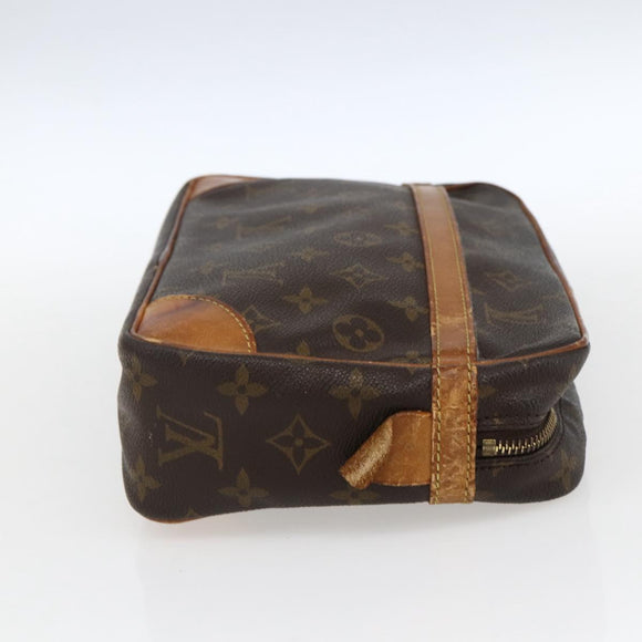 LOUIS VUITTON Monogram Compiegne 28 Clutch Bag M51845 LV Auth ka2573