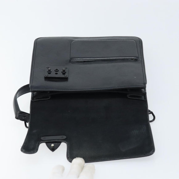 LOUIS VUITTON Monogram Mat Alston Shoulder Bag Black M92810 LV Auth ka2576