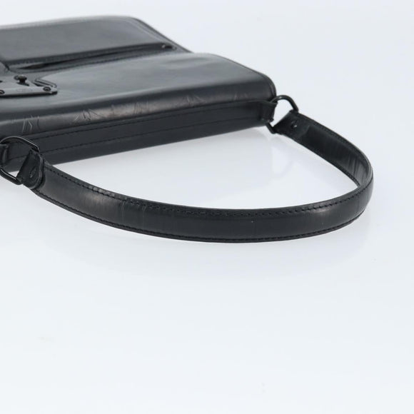 LOUIS VUITTON Monogram Mat Alston Shoulder Bag Black M92810 LV Auth ka2576