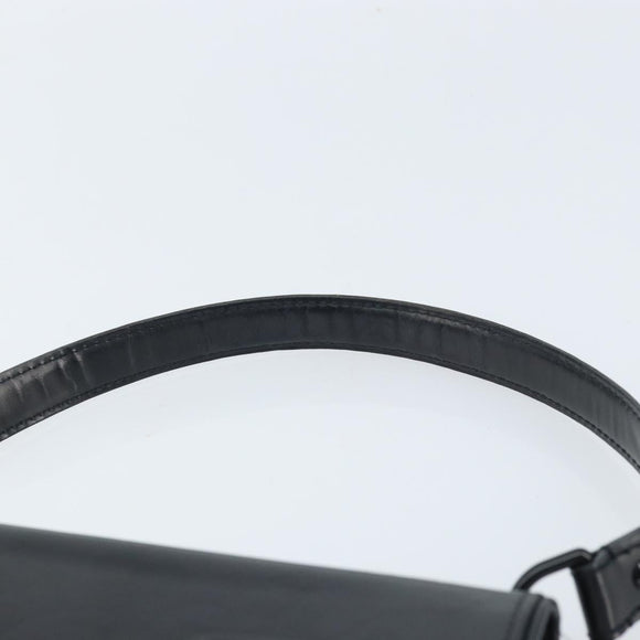 LOUIS VUITTON Monogram Mat Alston Shoulder Bag Black M92810 LV Auth ka2576
