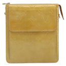 LOUIS VUITTON Monogram Vernis Motto Accessory Pouch Beige M91136 LV Auth ka2577-13