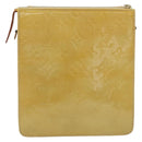 LOUIS VUITTON Monogram Vernis Motto Accessory Pouch Beige M91136 LV Auth ka2577-2