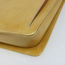 LOUIS VUITTON Monogram Vernis Motto Accessory Pouch Beige M91136 LV Auth ka2577-7