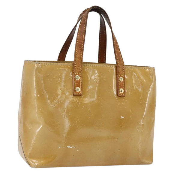 LOUIS VUITTON Monogram Vernis Reade PM Hand Bag Noisette M91334 LV Auth ka2578