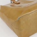 LOUIS VUITTON Monogram Vernis Reade PM Hand Bag Noisette M91334 LV Auth ka2578-14