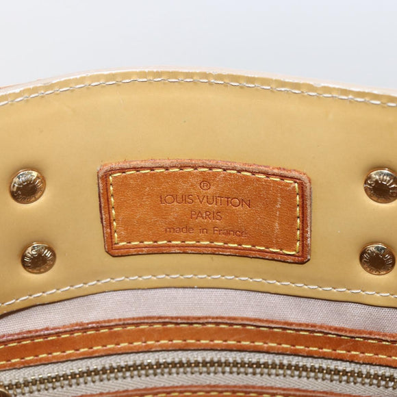 LOUIS VUITTON Monogram Vernis Reade PM Hand Bag Noisette M91334 LV Auth ka2578