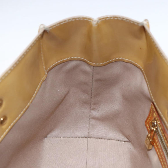 LOUIS VUITTON Monogram Vernis Reade PM Hand Bag Noisette M91334 LV Auth ka2578