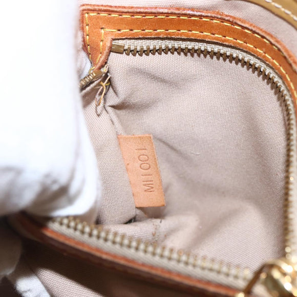 LOUIS VUITTON Monogram Vernis Reade PM Hand Bag Noisette M91334 LV Auth ka2578