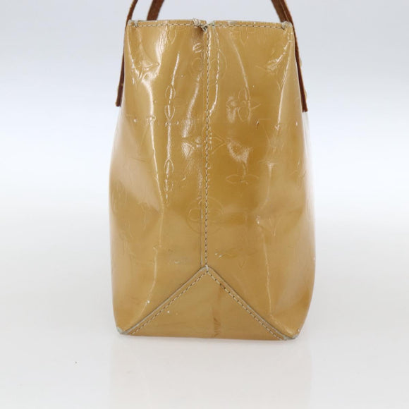 LOUIS VUITTON Monogram Vernis Reade PM Hand Bag Noisette M91334 LV Auth ka2578