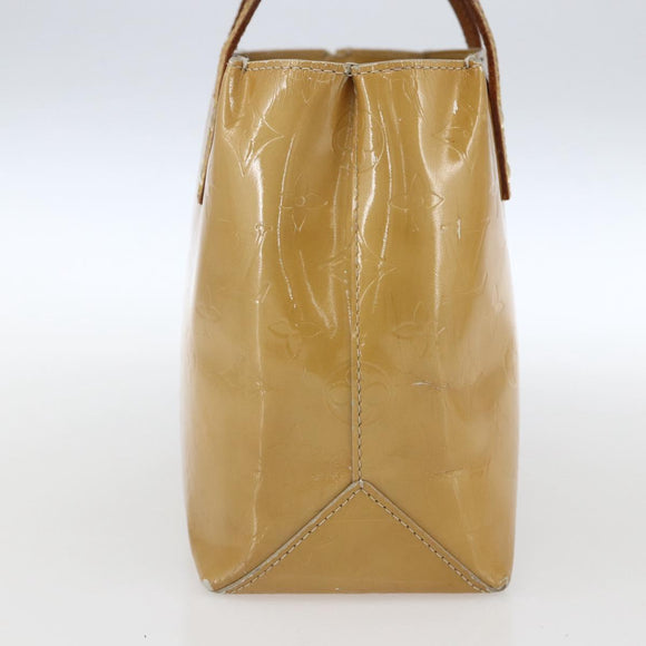 LOUIS VUITTON Monogram Vernis Reade PM Hand Bag Noisette M91334 LV Auth ka2578