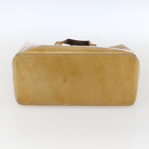 LOUIS VUITTON Monogram Vernis Reade PM Hand Bag Noisette M91334 LV Auth ka2578