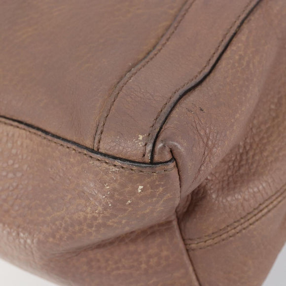 GUCCI Hand Bag Leather Pink Gold 323675 Auth ka258