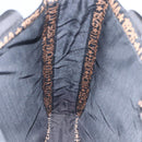 FENDI Tote Bag Raffia Black Gold Auth ka2580A-17