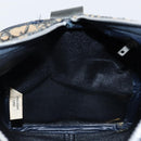 Christian Dior Trotter Canvas Hand Bag Navy Silver Auth ka2582-18