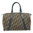 Christian Dior Trotter Canvas Hand Bag Navy Silver Auth ka2582-2