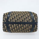 Christian Dior Trotter Canvas Hand Bag Navy Silver Auth ka2582-5