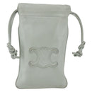 LOEWE Anagram Shoulder Bag Leather Light Blue Auth ka2596-13