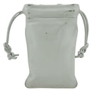 LOEWE Anagram Shoulder Bag Leather Light Blue Auth ka2596-2