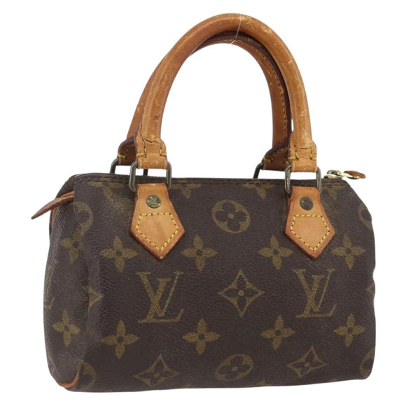 LOUIS VUITTON Monogram Mini Speedy Hand Bag M41534 LV Auth ka2597