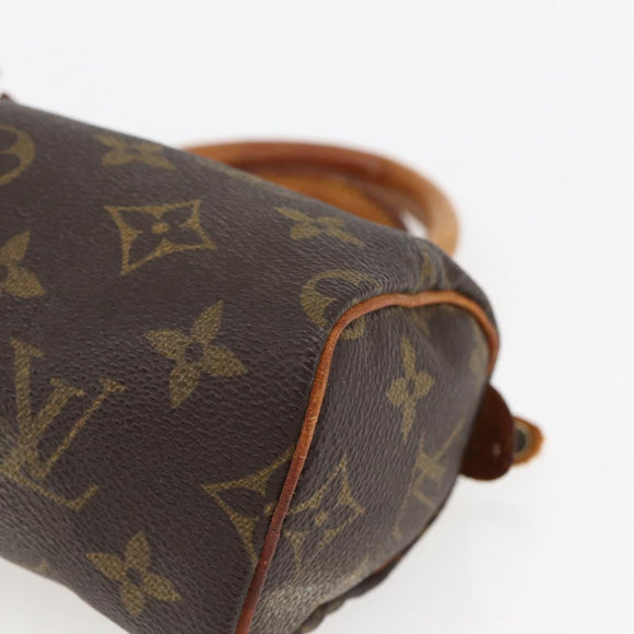 LOUIS VUITTON Monogram Mini Speedy Hand Bag M41534 LV Auth ka2597