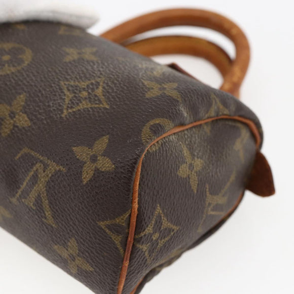 LOUIS VUITTON Monogram Mini Speedy Hand Bag M41534 LV Auth ka2597