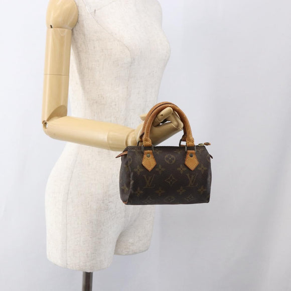 LOUIS VUITTON Monogram Mini Speedy Hand Bag M41534 LV Auth ka2597
