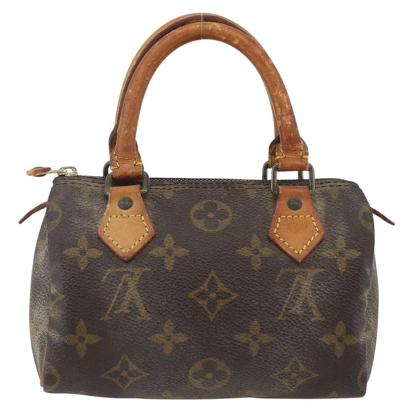 LOUIS VUITTON Monogram Mini Speedy Hand Bag M41534 LV Auth ka2597