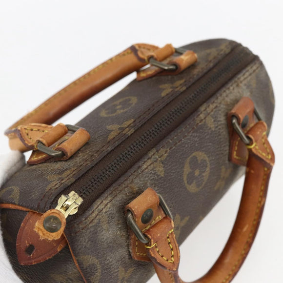 LOUIS VUITTON Monogram Mini Speedy Hand Bag M41534 LV Auth ka2597
