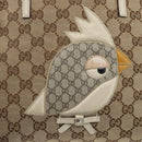 GUCCI GG Canvas Hand Bag Beige Silver 271101 Auth ka2598-10