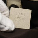 GUCCI GG Canvas Hand Bag Beige Silver 271101 Auth ka2598-12