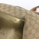 GUCCI GG Canvas Sherry Line Hand Bag Beige Gold 131230 Auth ka2599-15