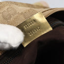 GUCCI GG Canvas Sherry Line Hand Bag Beige Gold 131230 Auth ka2599-12