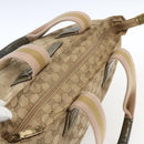 GUCCI GG Canvas Sherry Line Hand Bag Beige Gold 131230 Auth ka2599-6