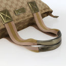 GUCCI GG Canvas Sherry Line Hand Bag Beige Gold 131230 Auth ka2599-7