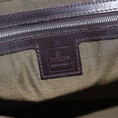 FENDI Zucca Canvas Shoulder Bag Black Brown Auth ka260-15