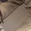 FENDI Zucca Canvas Shoulder Bag Black Brown Auth ka260-17